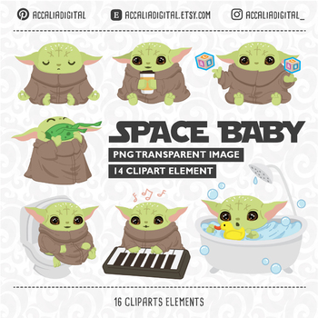 Baby Yoda Clip Art Transparent Png Baby Yoda Cute Alien 