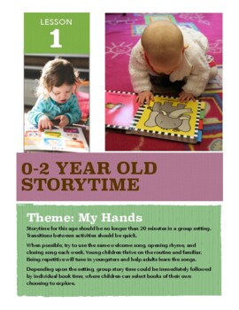 Preview of Baby and Toddler Story Time 4 Lessons Ages 0 - 2 yrs