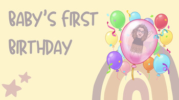 Preview of Baby's First Birthday: Family and Consumer Sciences, FACS, FCS