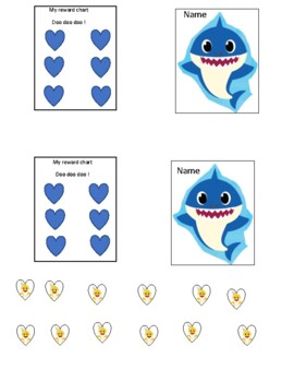 Preview of Baby shark reward charts