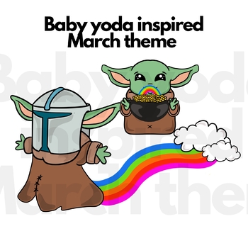 Baby Yoda Art Clipart || The mandalarian clipart || Mrs C's Digital Art