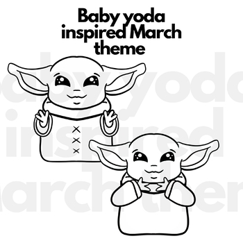 Baby Yoda Art Clipart || The mandalarian clipart || Mrs C's Digital Art