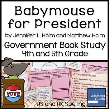 Preview of Babymouse for President Government Book Study