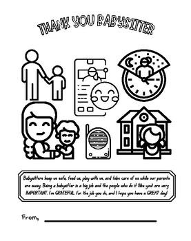 babysitting coloring pages