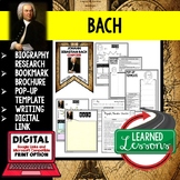 Bach Biography Research, Bookmark Brochure, Pop-Up Writing Google