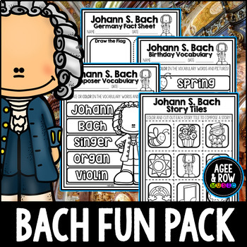 Preview of Bach Composer Study | Classical Music Activities with Digital Resources