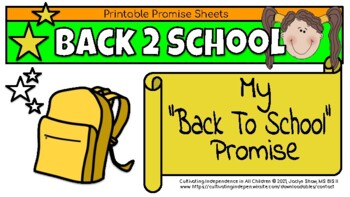 Preview of Back 2 School - "My Promise"