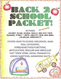 Back 2 School Packet!