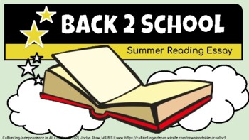 Preview of Back 2 School - "Summer Reading Essay"