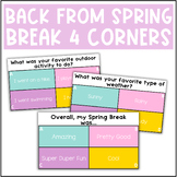 Back From Spring Break 4 Corners │Ice Breaker
