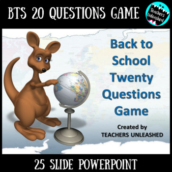 Preview of Back To School 20 Questions Game
