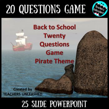 Preview of Back To School 20 Questions PowerPoint Game