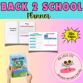 Back To School 2024-2025 PLANNER (Great for Students/Parents)