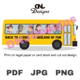 Back To School - A Busload of Fun Bulletin Board Printable