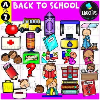 School Supplies Clip Art Kit {Educlips Clipart} by Educlips