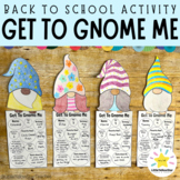Back To School Activities: Getting To Know You Activities 