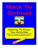 Back To School Activities & Printables