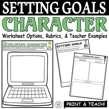 Preview of Back To School Activities Setting Goals Character High School