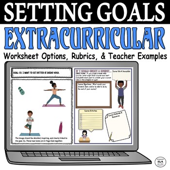 Preview of Back To School Activities Setting Goals Extracurricular High School Digital