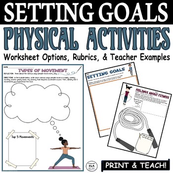 Preview of Back To School Activities Setting Goals Physical Fitness Middle High School