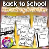 Back To School Activities, Worksheets, & Get to Know You f