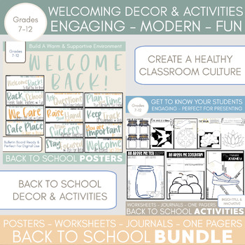 Preview of Back To School Activities and Bulletin Board Decor: Get To Know Your Students