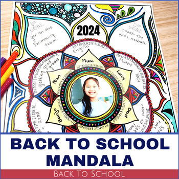 Preview of Back To School Activity - All About Me Mandala 2024!