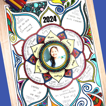 Back To School Activity All About Me Mandala 21 By Aussie Star Resources