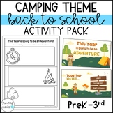 Back To School Activity Pack: Camping Theme PreK-3rd Grade