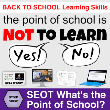 Preview of Back To School Activity: What's the Point of School? (Learning Skills / SEL)