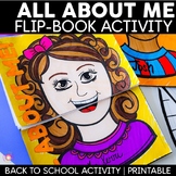 Back To School All About Me Flip-book Activity