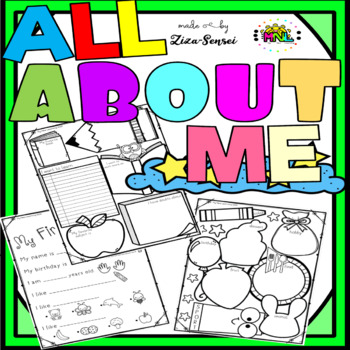 Back To School All About Me Pack Easy And Advanced Levels by My New ...