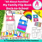 Back To School All About My Family Flip Book