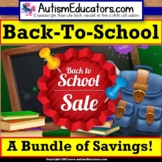 Back To School Assessments and Activities BUNDLE for Speci
