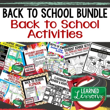 Back To School BUNDLE by Learned Lessons LLC | Teachers Pay Teachers