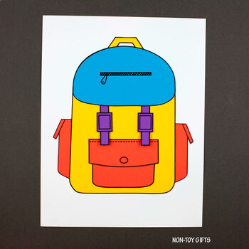 Back To School Backpack Craft - First Day Of School Craft by Non-Toy Gifts
