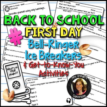 Preview of Back To School Beginning of the Year Icebreaker Bell Ringer Distance Learning