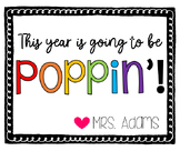 Back To School, Beginning of the Year Ring Pop Gift Tags