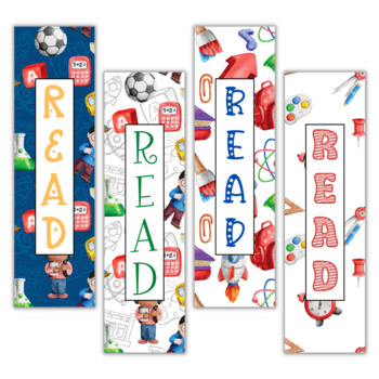 Preview of Back To School Bookmarks For Elementary Students, Special Education, and Teacher