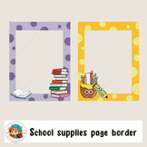 Back To School Borders, page borders, Free!!