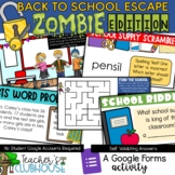 Back To School Breakout using Google Forms | Beginning of 