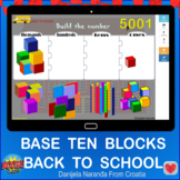 Back To School Build The 4 Digit Number Base Ten Blocks Pl