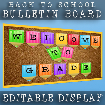 Back To School Bulletin Board Display Grade 4 Pencil Display Banner Edit