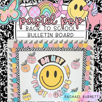 Preview of Back To School Bulletin Board Pastel Pop