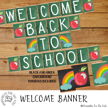 Back To School Bulletin Board - Welcome Back Banner - First Day Of ...