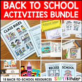 Back To School Activities For Kindergarten with Bulletin B