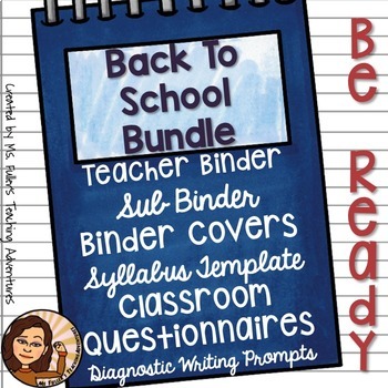 Preview of Back To School Bundle For Secondary Teachers- English Focus