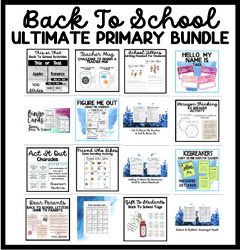 Preview of Back To School Bundle | 400+ Pages | Ultimate No Prep Bundle