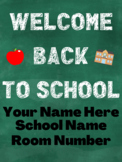 Back To School Canva Poster Template