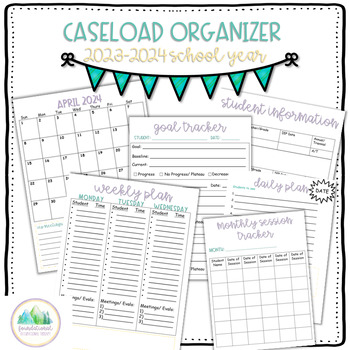 Preview of Caseload Organizer- Speech Therapy, Occupational Therapy, Physical Therapy